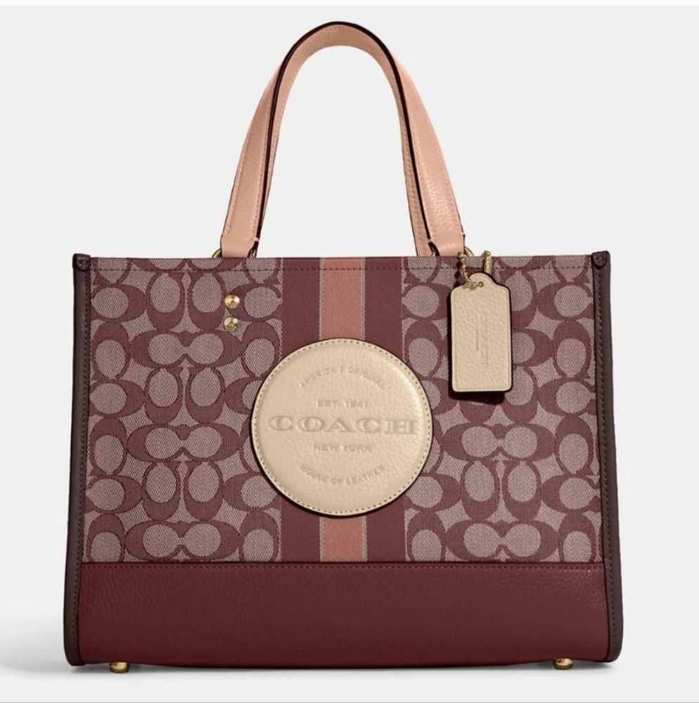 Coach Dempsey Signature Jacquard Tote